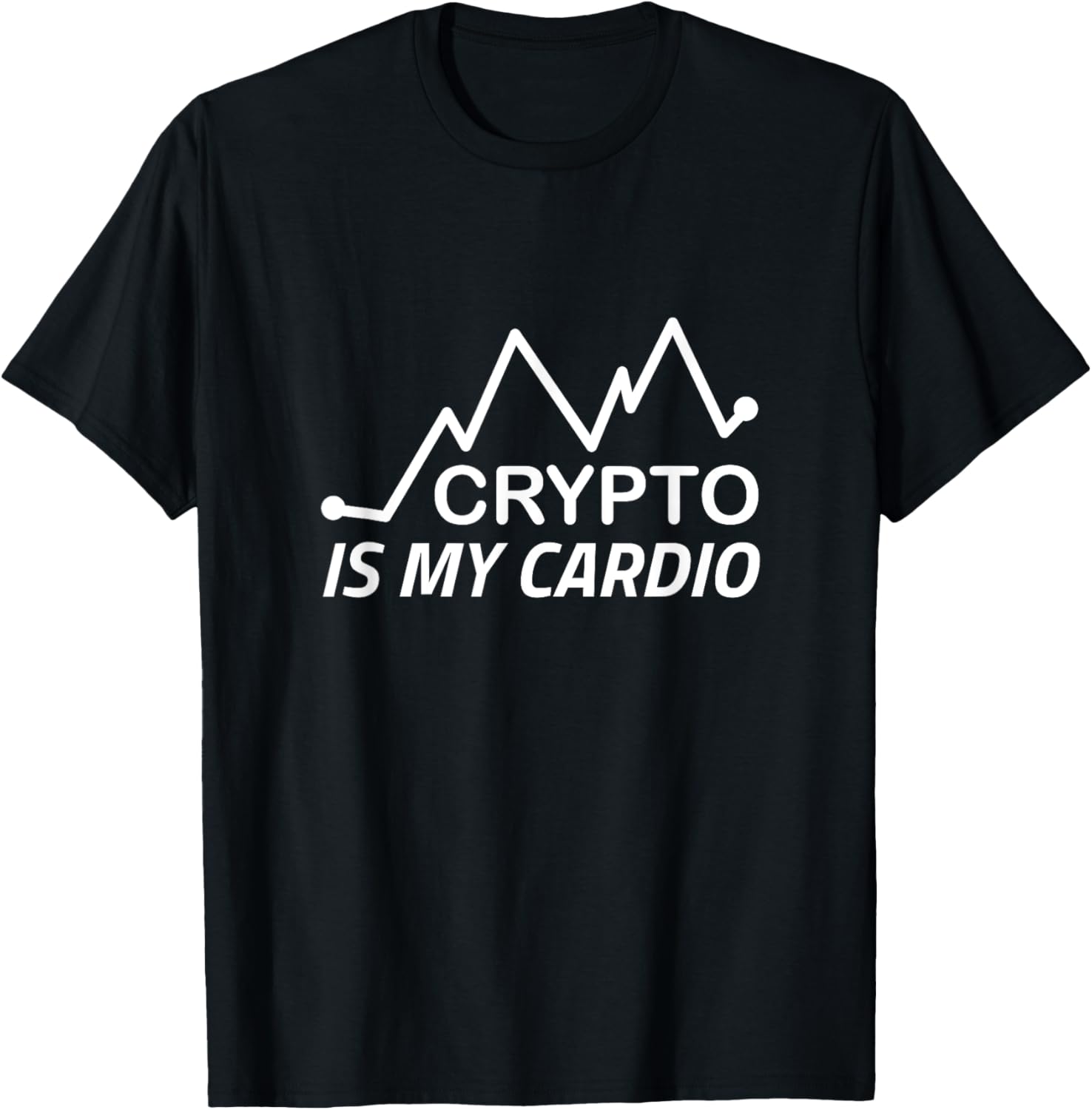 Crypto is My Cardio Currency Blockchain Cryptocurrency BTC T-Shirt - Image 2